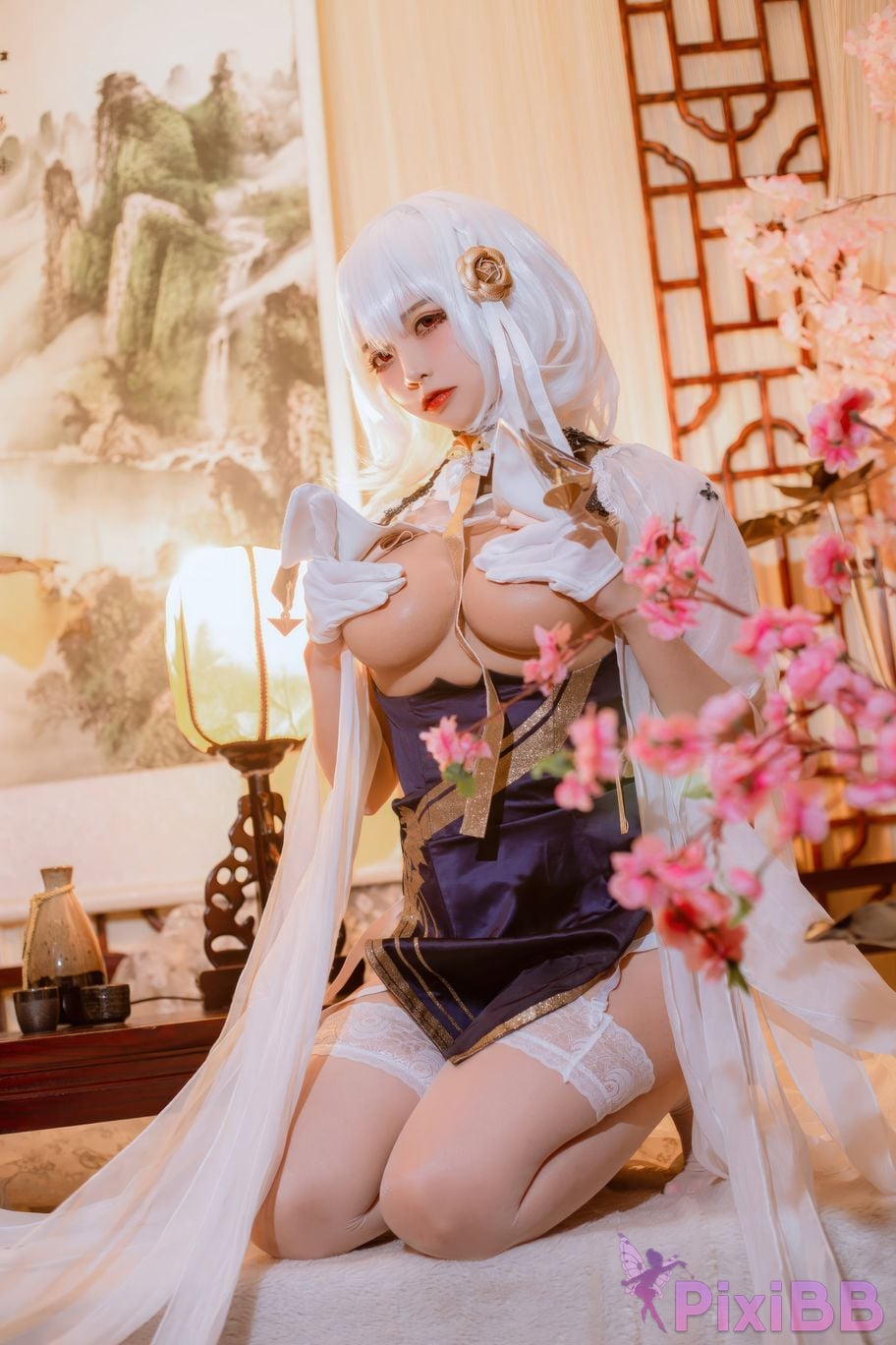 Cosplayer Second Assistant Nisa azur lane Sirius cheongsam PixiBB.COM 006