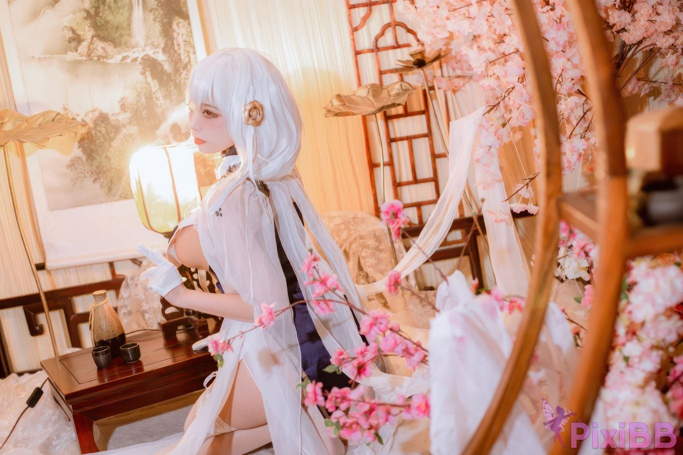 Cosplayer Second Assistant Nisa azur lane Sirius cheongsam PixiBB.COM 008