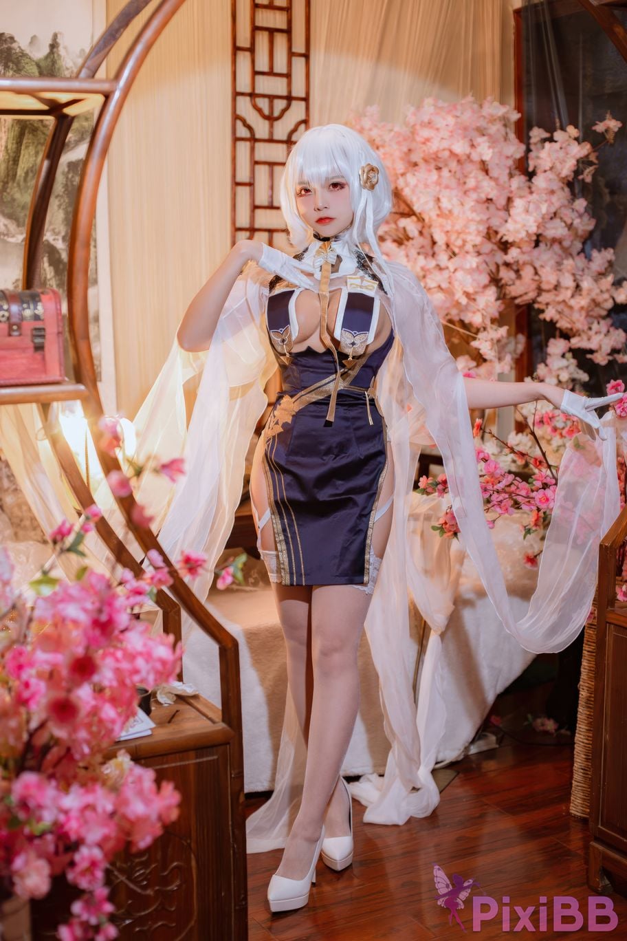 Cosplayer Second Assistant Nisa azur lane Sirius cheongsam PixiBB.COM 012
