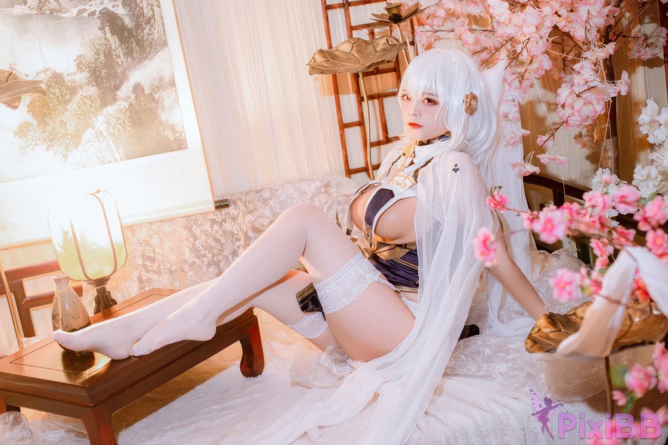 Cosplayer Second Assistant Nisa azur lane Sirius cheongsam PixiBB.COM 014