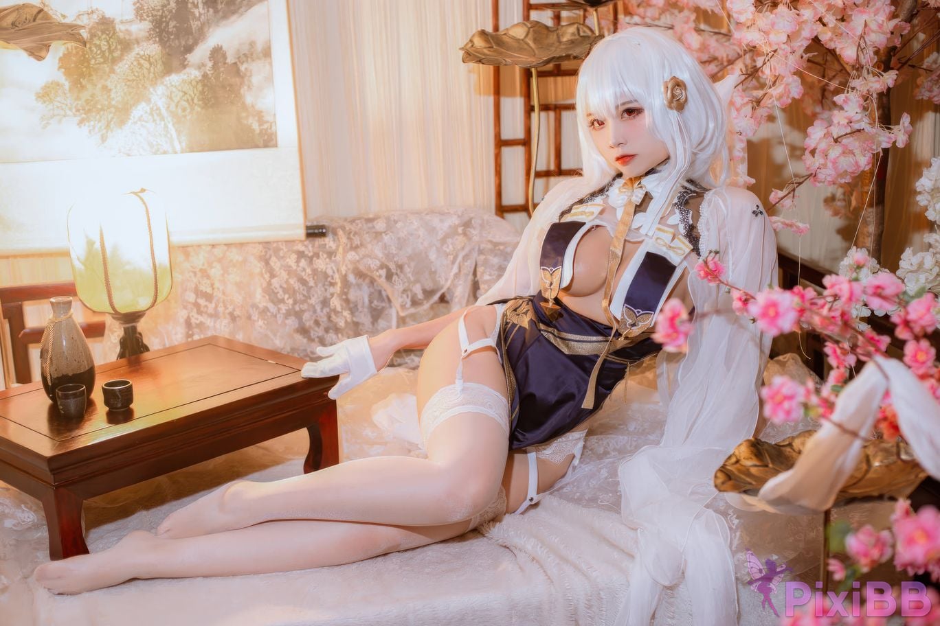 Cosplayer Second Assistant Nisa azur lane Sirius cheongsam PixiBB.COM 015