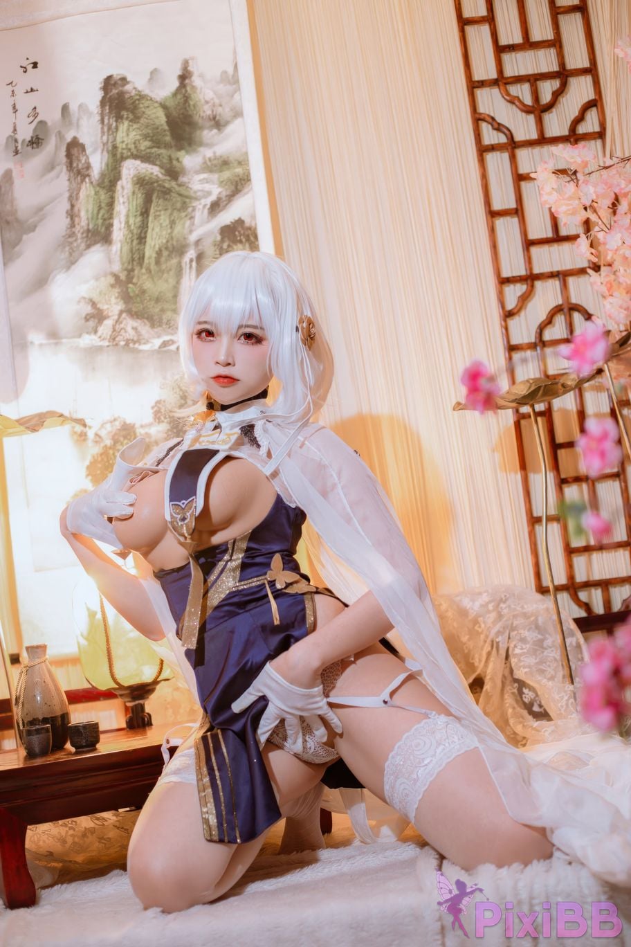 Cosplayer Second Assistant Nisa azur lane Sirius cheongsam PixiBB.COM 016
