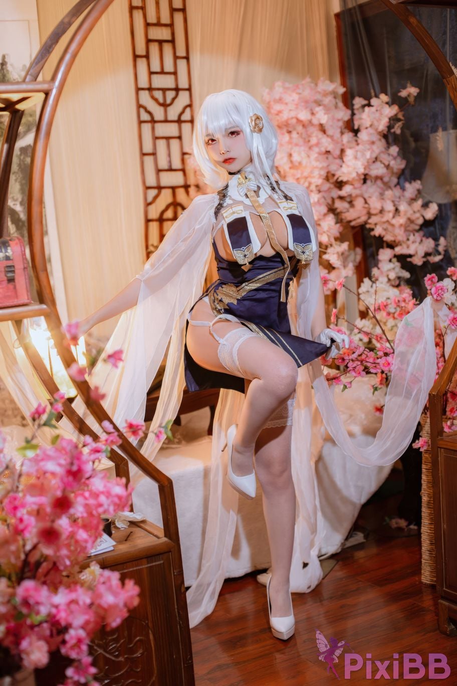 Cosplayer Second Assistant Nisa azur lane Sirius cheongsam PixiBB.COM 019