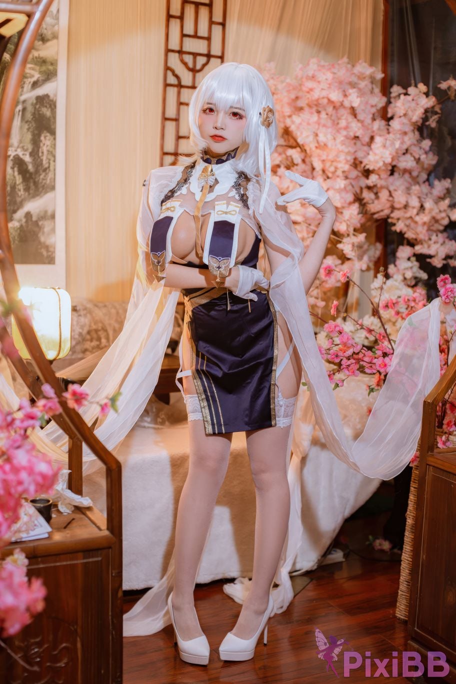 Cosplayer Second Assistant Nisa azur lane Sirius cheongsam PixiBB.COM 020