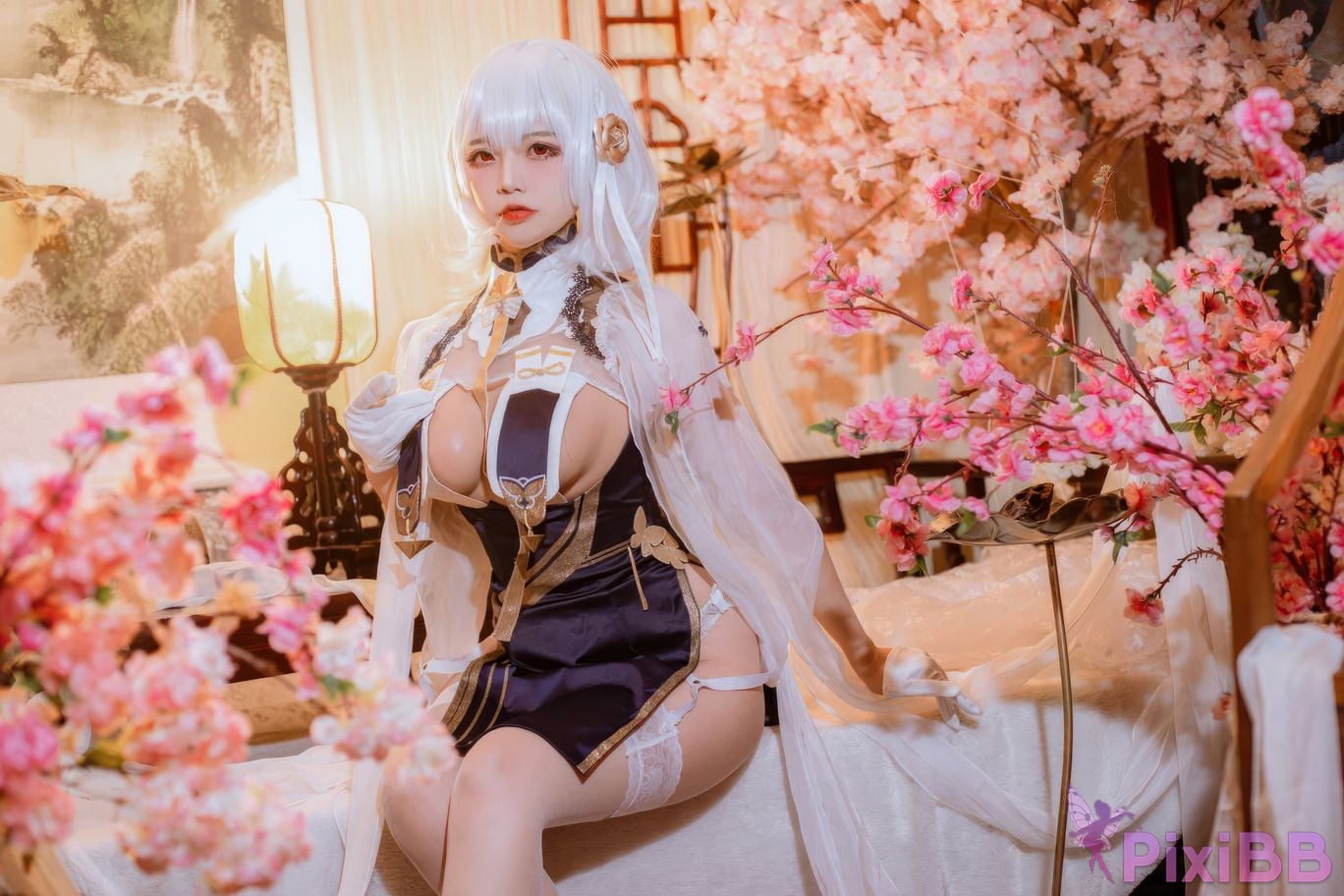 Cosplayer Second Assistant Nisa azur lane Sirius cheongsam PixiBB.COM 025