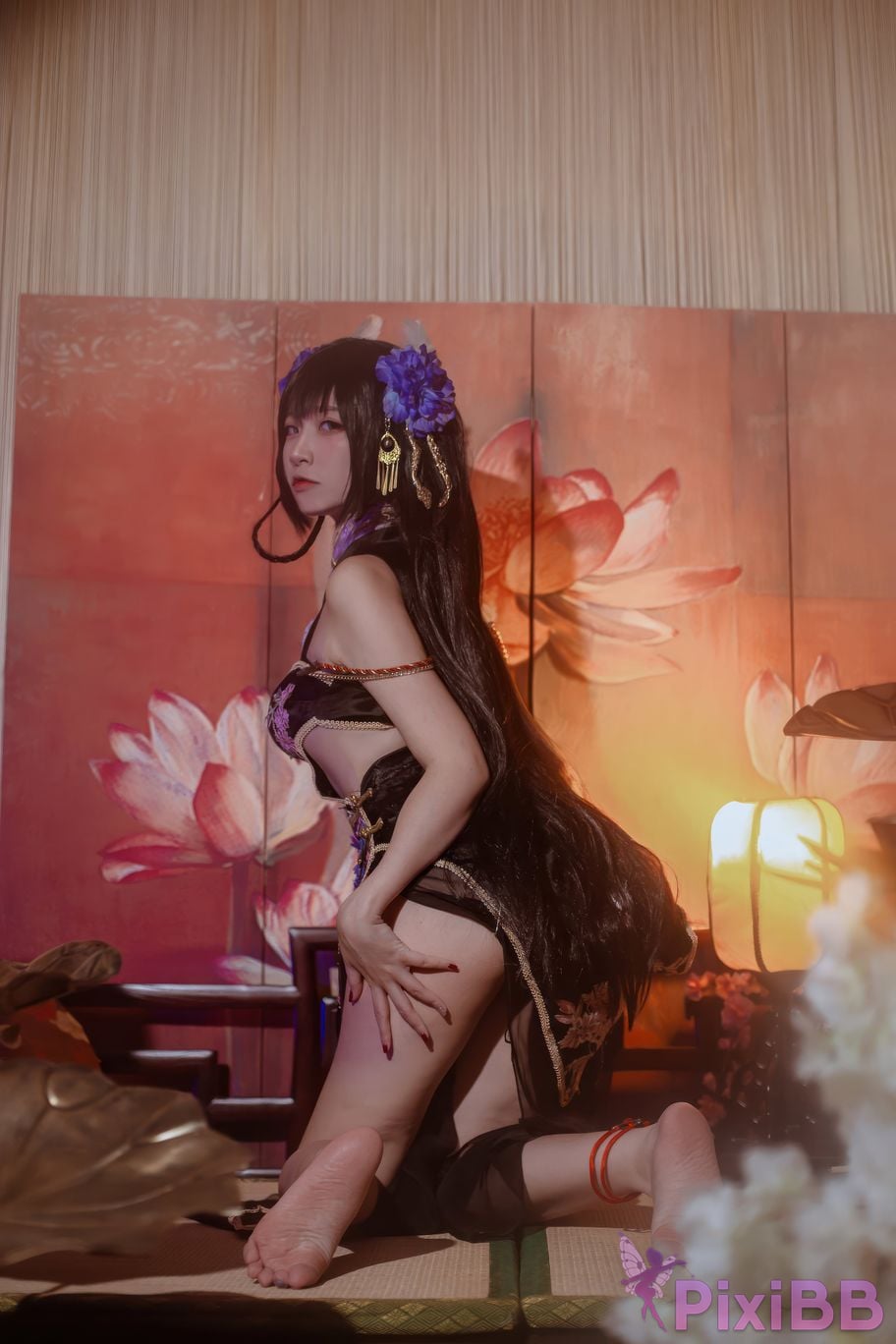 Cosplayer Second Assistant Nisa azur lane Hiei sturgeon cheongsam PixiBB.COM 006