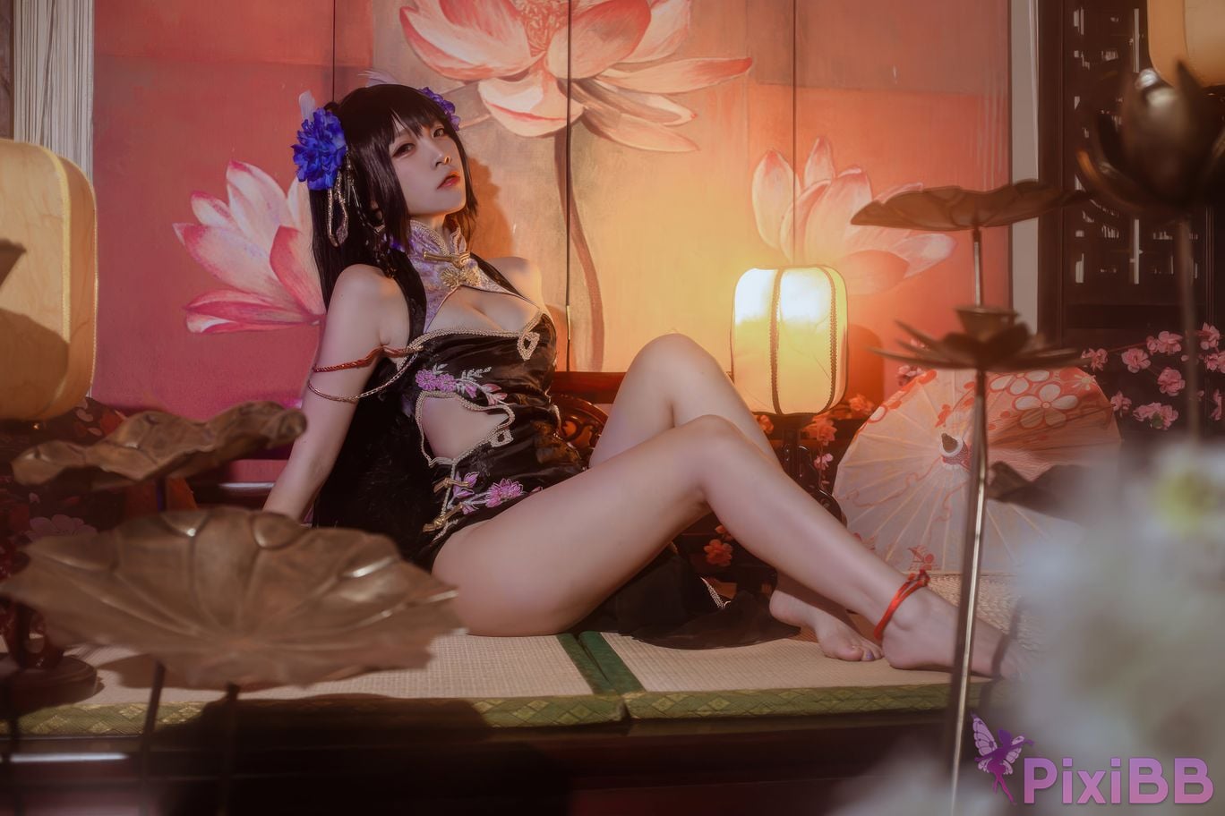 Cosplayer Second Assistant Nisa azur lane Hiei sturgeon cheongsam PixiBB.COM 010
