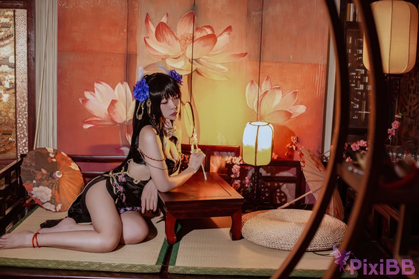 Cosplayer Second Assistant Nisa azur lane Hiei sturgeon cheongsam PixiBB.COM 012