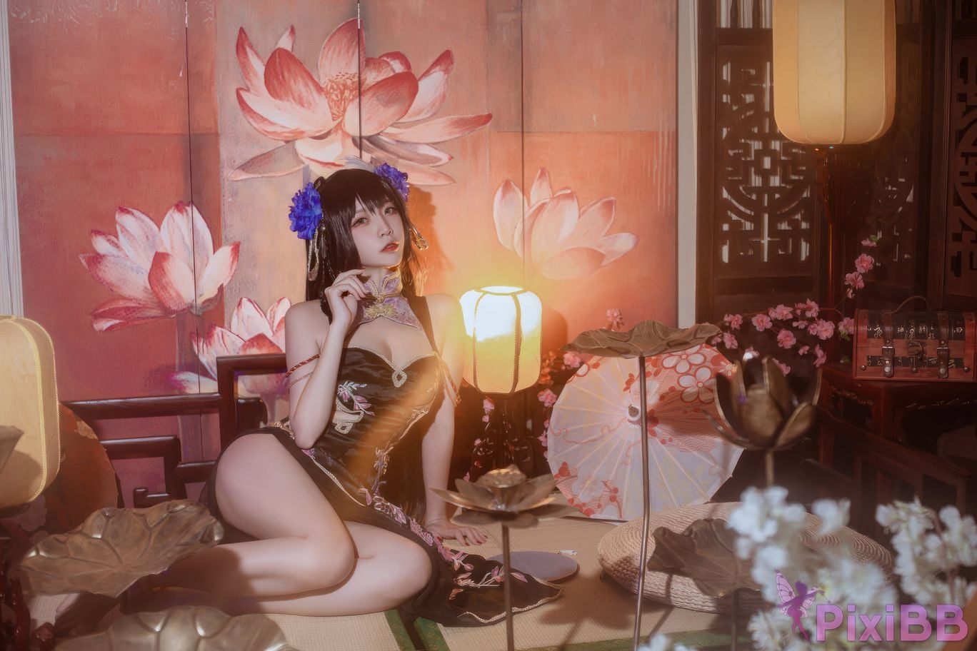 Cosplayer Second Assistant Nisa azur lane Hiei sturgeon cheongsam PixiBB.COM 020