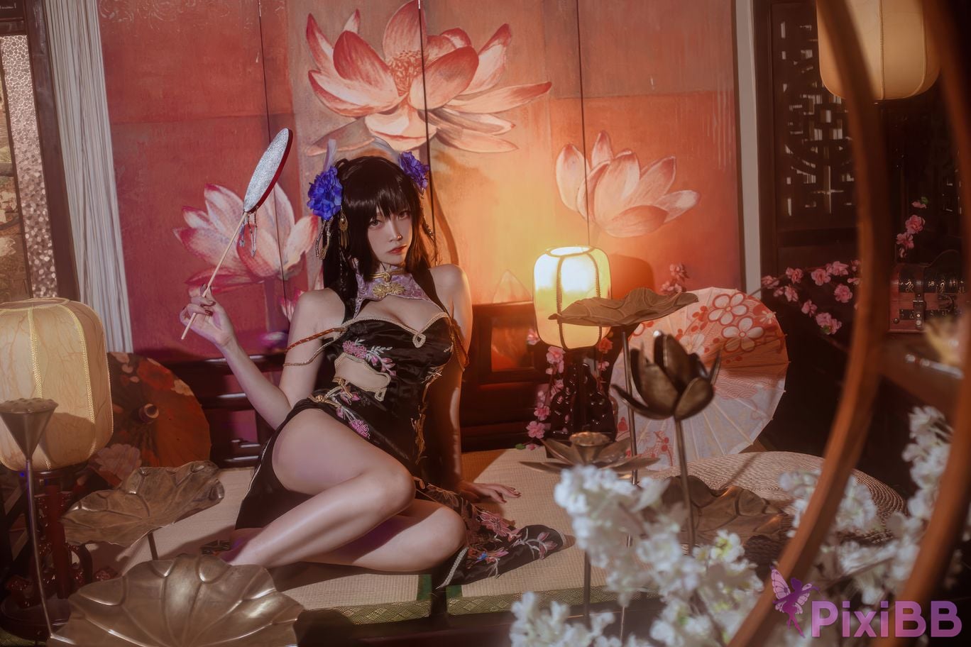 Cosplayer Second Assistant Nisa azur lane Hiei sturgeon cheongsam PixiBB.COM 024