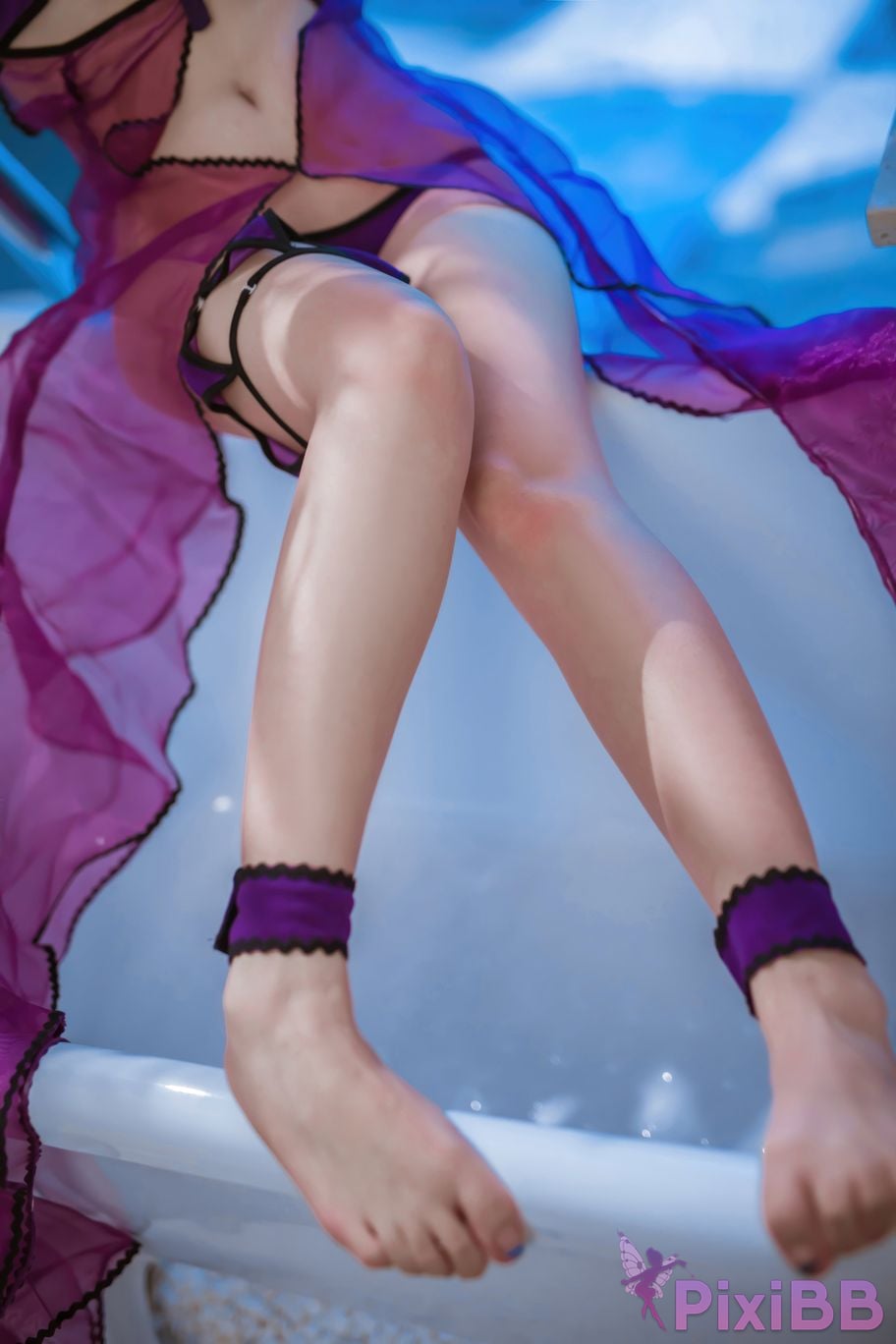 Cosplayer Second Assistant Nisa FATE black swimwear PixiBB.COM 029