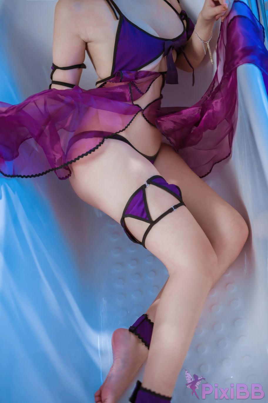 Cosplayer Second Assistant Nisa FATE black swimwear PixiBB.COM 032
