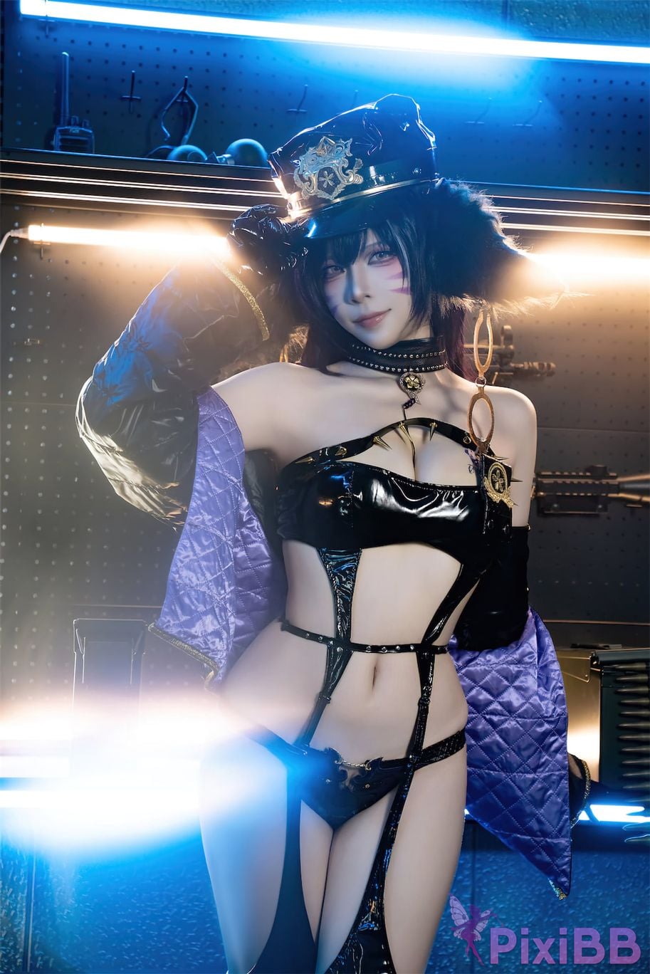 Cosplay Nisa Azur Lane Musashi Policewoman PixiBB.COM 002