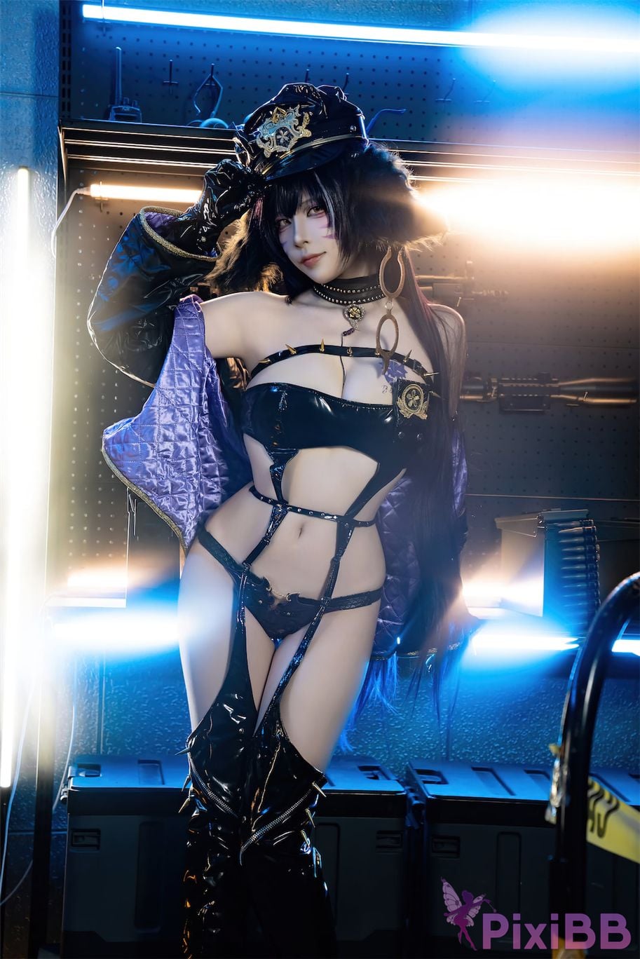 Cosplay Nisa Azur Lane Musashi Policewoman PixiBB.COM 003