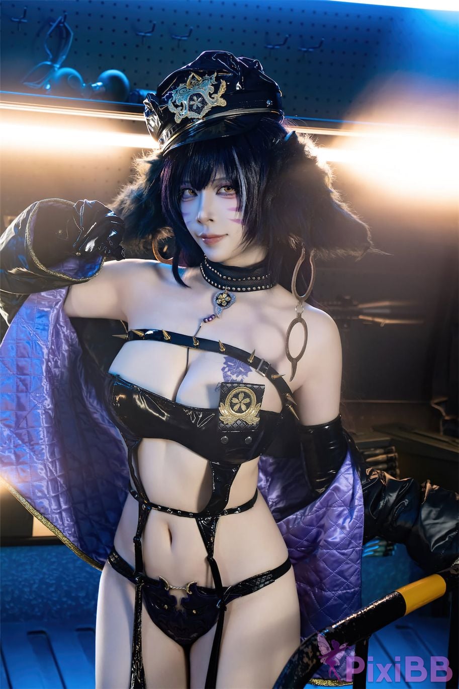 Cosplay Nisa Azur Lane Musashi Policewoman PixiBB.COM 004