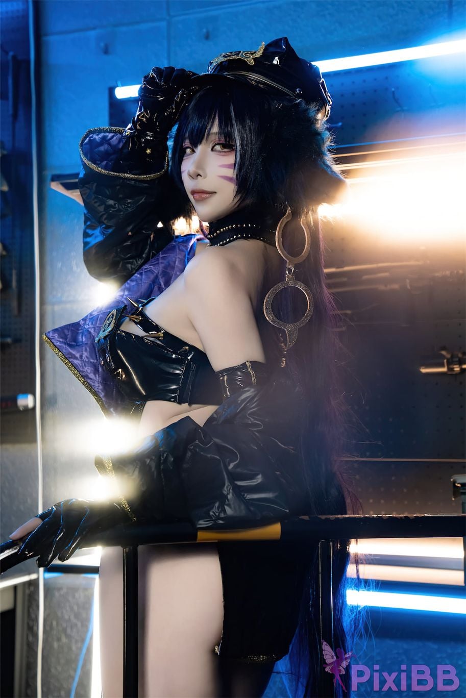 Cosplay Nisa Azur Lane Musashi Policewoman PixiBB.COM 005