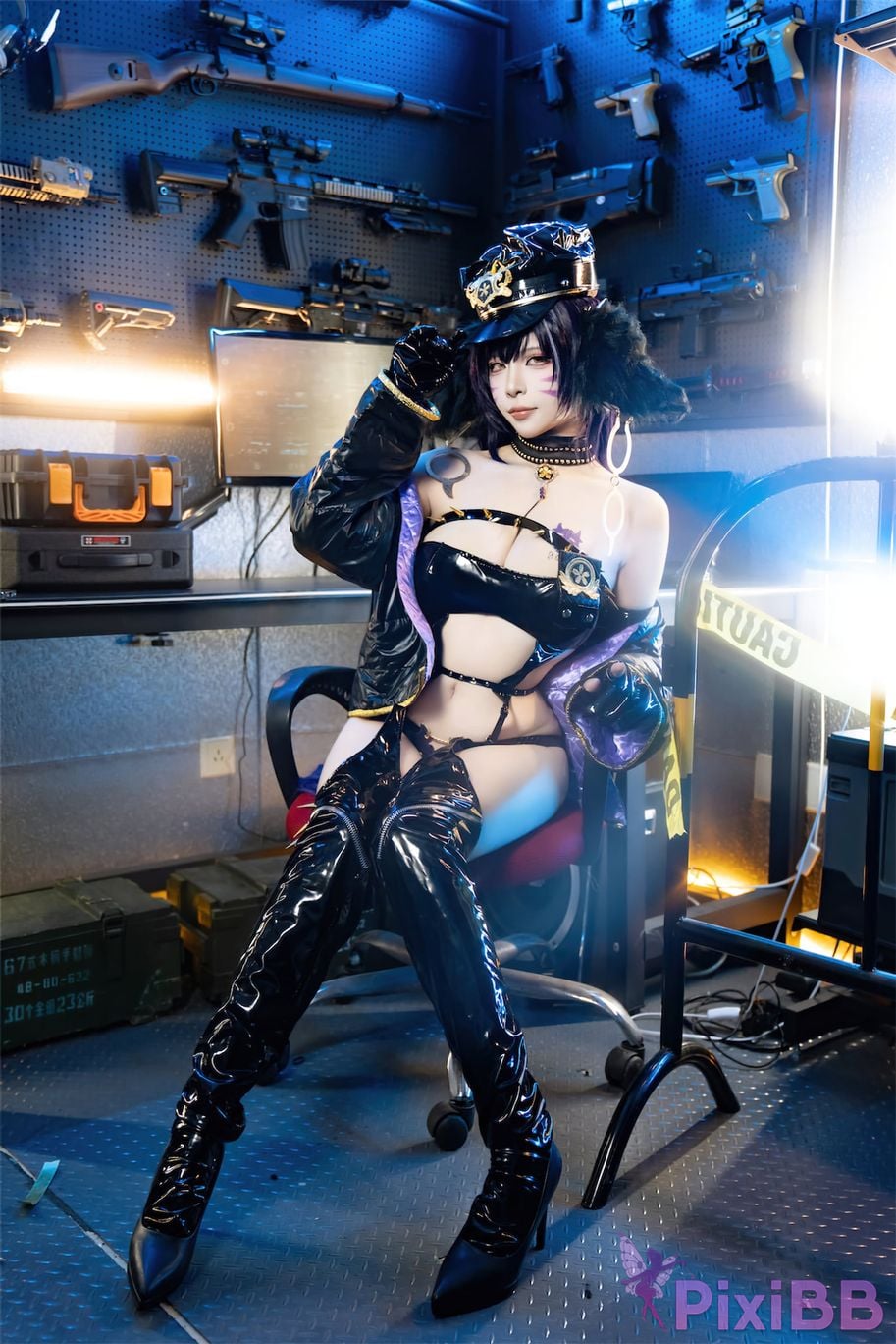 Cosplay Nisa Azur Lane Musashi Policewoman PixiBB.COM 006