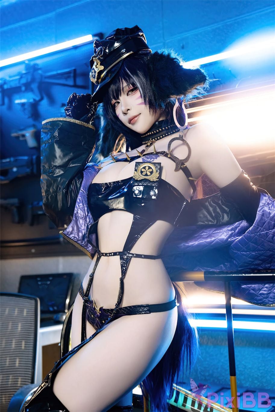 Cosplay Nisa Azur Lane Musashi Policewoman PixiBB.COM 011