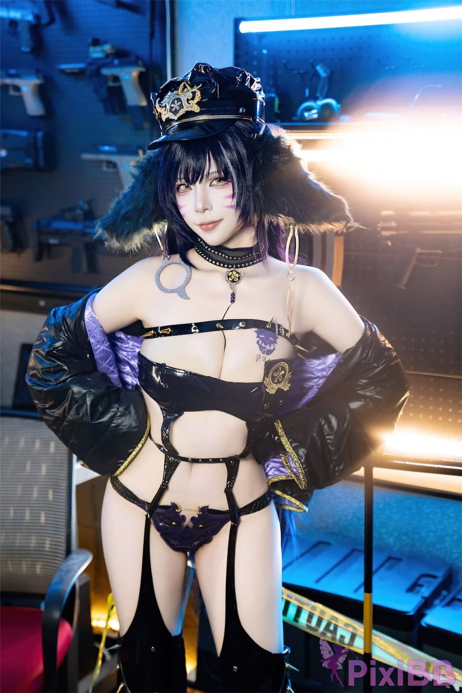 Cosplay Nisa Azur Lane Musashi Policewoman PixiBB.COM 013