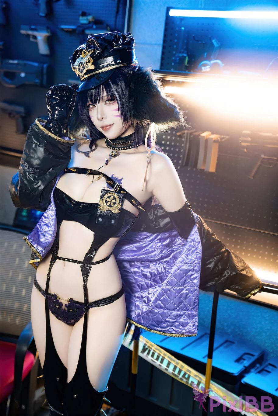 Cosplay Nisa Azur Lane Musashi Policewoman PixiBB.COM 014