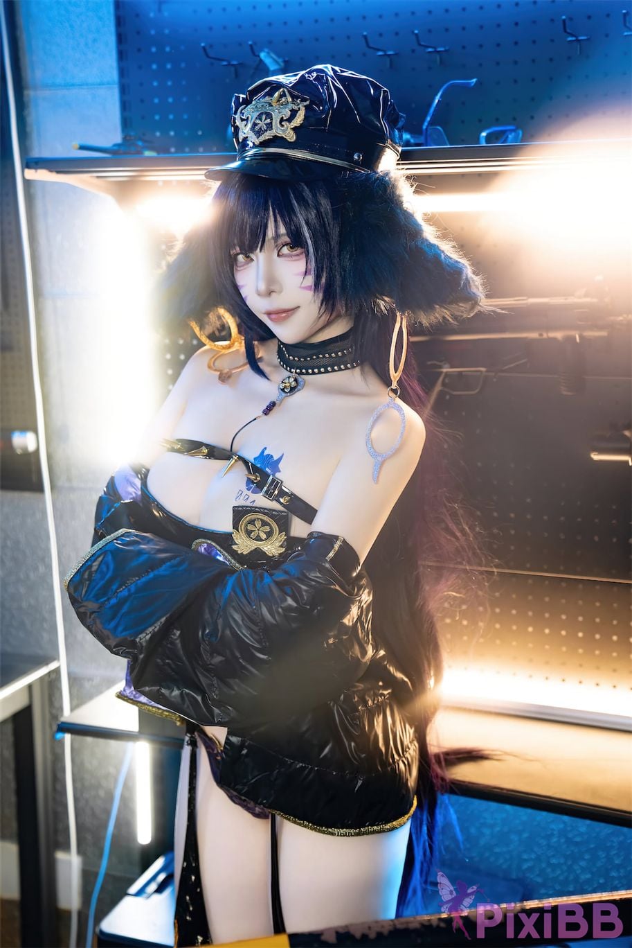 Cosplay Nisa Azur Lane Musashi Policewoman PixiBB.COM 016
