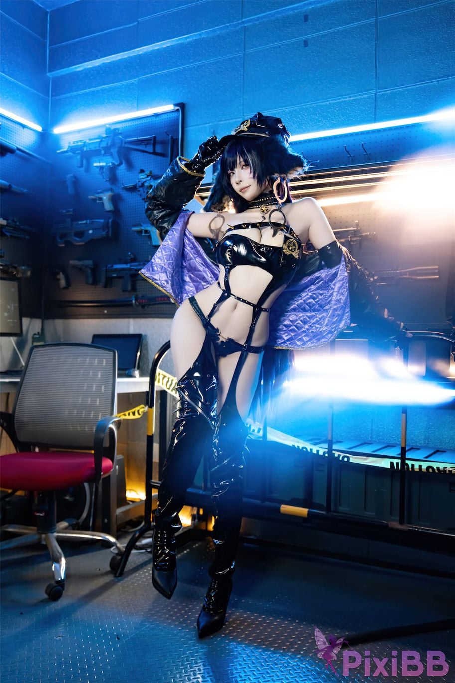 Cosplay Nisa Azur Lane Musashi Policewoman PixiBB.COM 018
