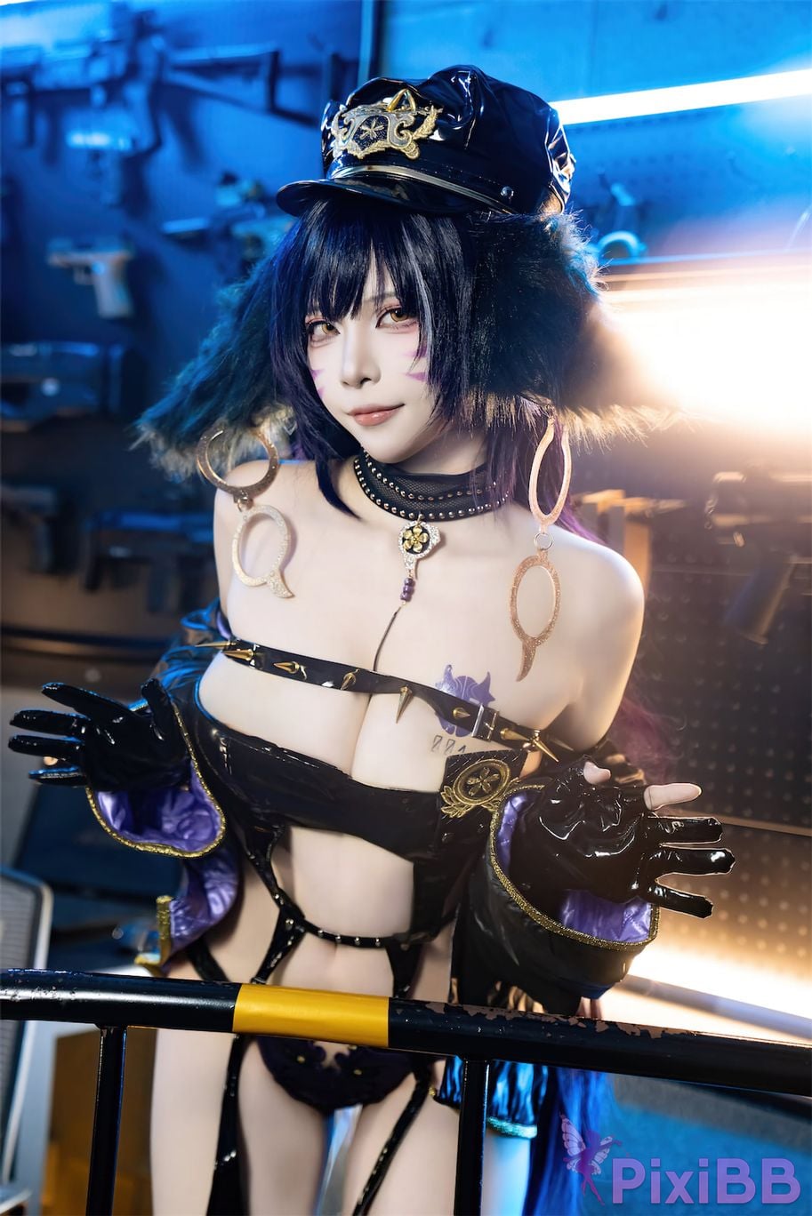 Cosplay Nisa Azur Lane Musashi Policewoman PixiBB.COM 020