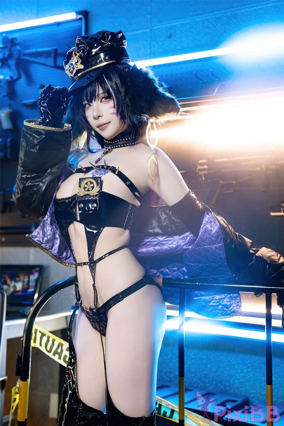 Cosplay Nisa Azur Lane Musashi Policewoman PixiBB.COM 021