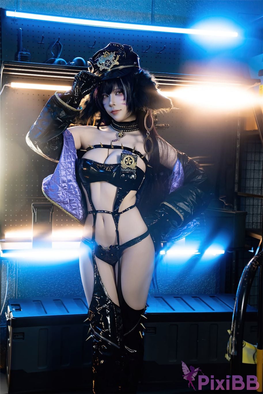 Cosplay Nisa Azur Lane Musashi Policewoman PixiBB.COM 022