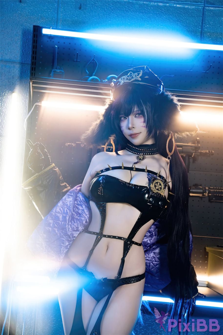 Cosplay Nisa Azur Lane Musashi Policewoman PixiBB.COM 025