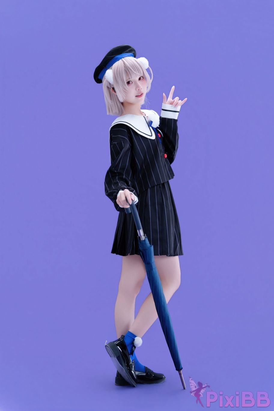 Cosplayer Nagi Shimizu Shigure Hagoromo FNEX fan raincoat PixiBB.COM 051