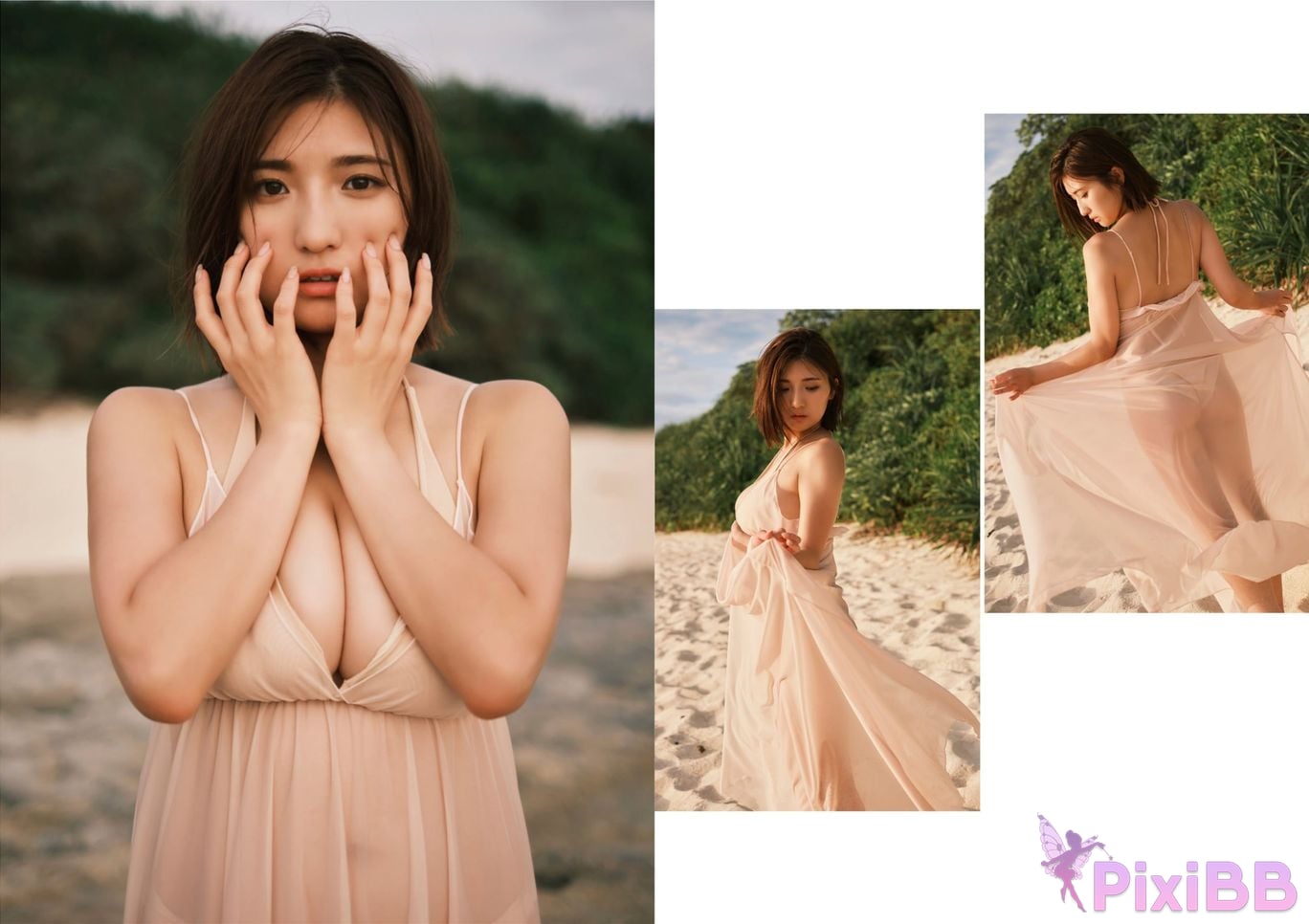 Japanese Idol Y breast ki Mita Yuki Photo collection Landing in Tropical islands PixiBB.COM 022