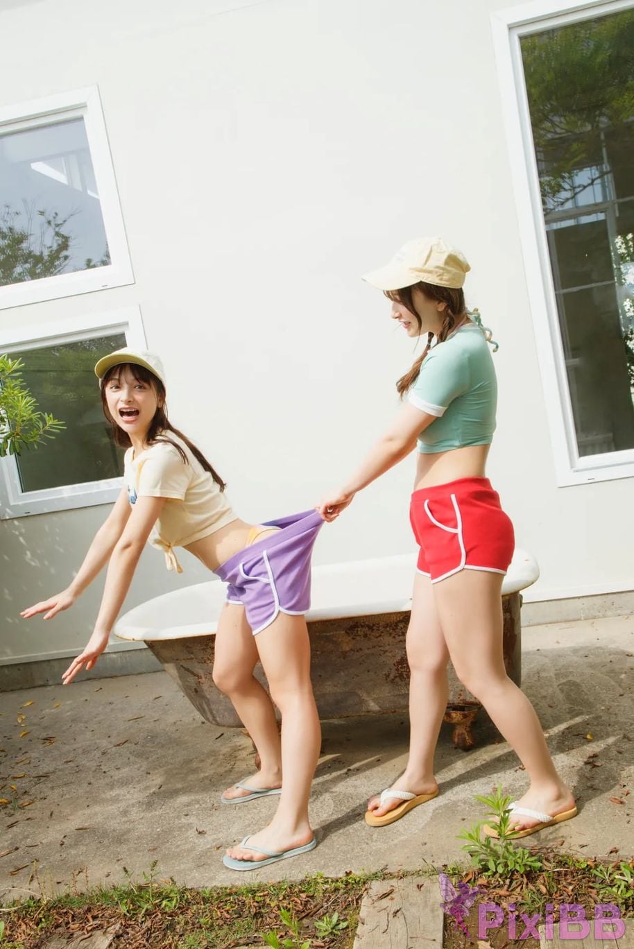 Japanese Idol Erika Marina Momose FRIDAY Monthly Girl 049 Erimari Sisters Completely unannounced 100 Cuts and Movies PixiBB.COM 077