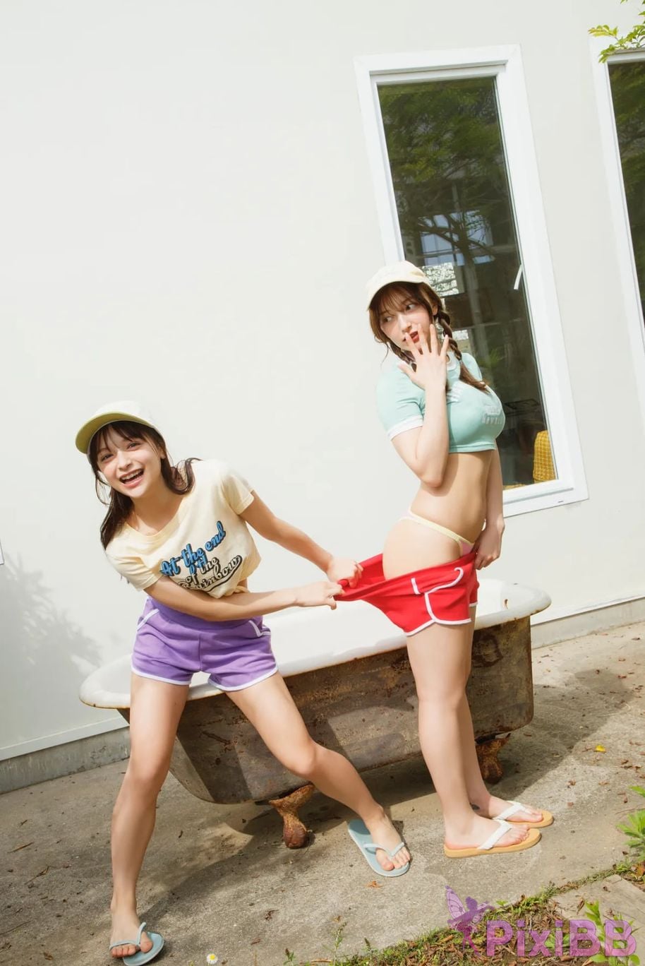 Japanese Idol Erika Marina Momose FRIDAY Monthly Girl 049 Erimari Sisters Completely unannounced 100 Cuts and Movies PixiBB.COM 078