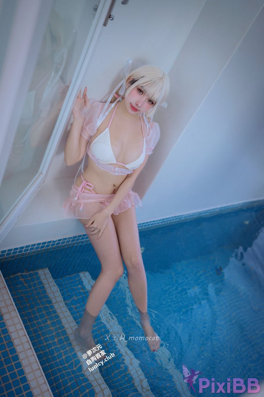Cosplayer Mumu Momo SUMMER swimsuit sweetheart 8K Ver. PixiBB.COM 001