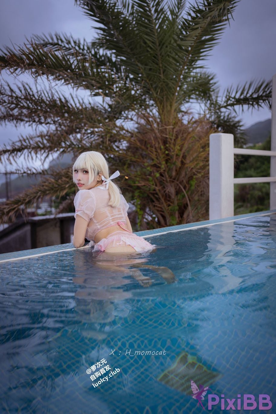 Cosplayer Mumu Momo SUMMER swimsuit sweetheart 8K Ver. PixiBB.COM 012