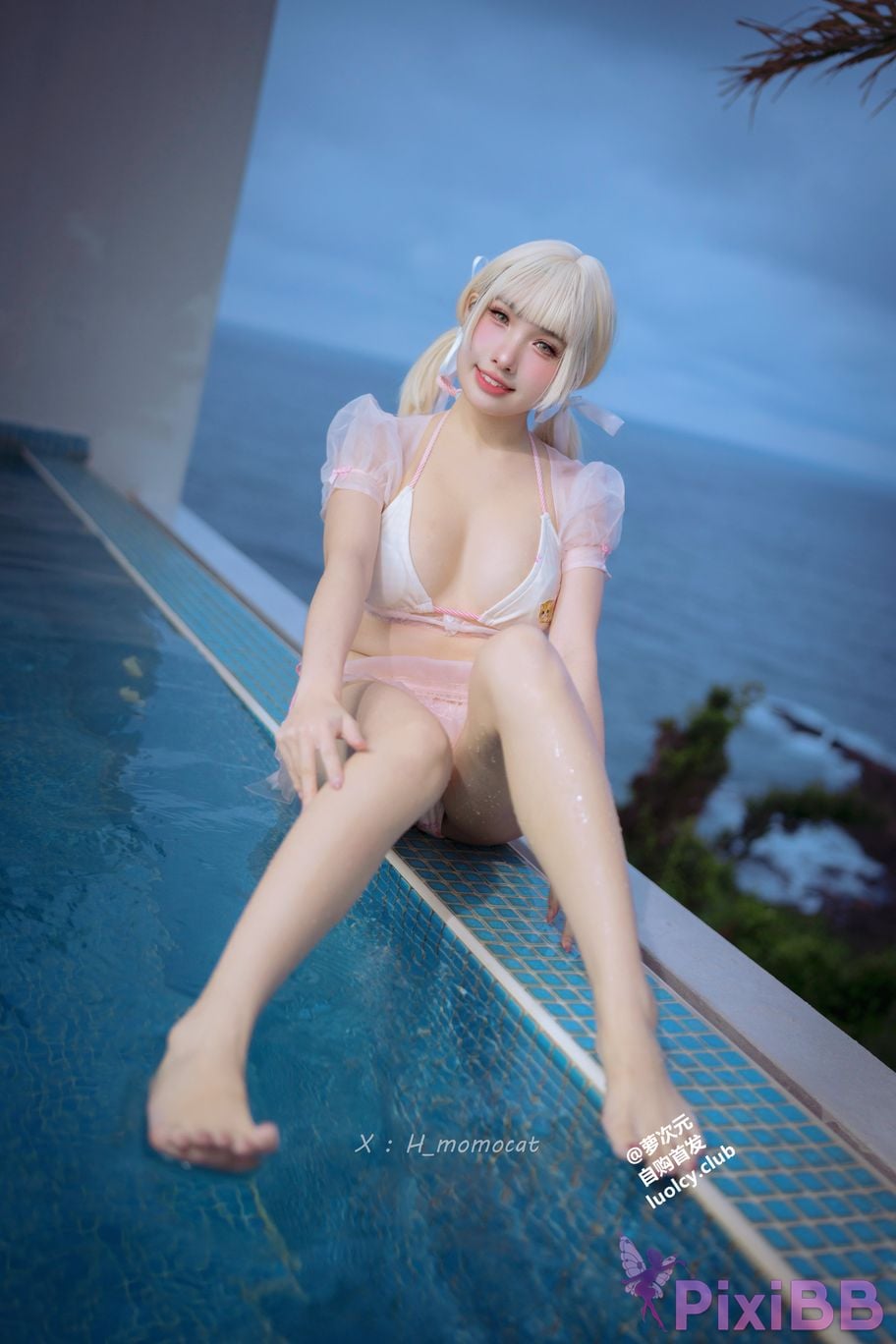 Cosplayer Mumu Momo SUMMER swimsuit sweetheart 8K Ver. PixiBB.COM 048