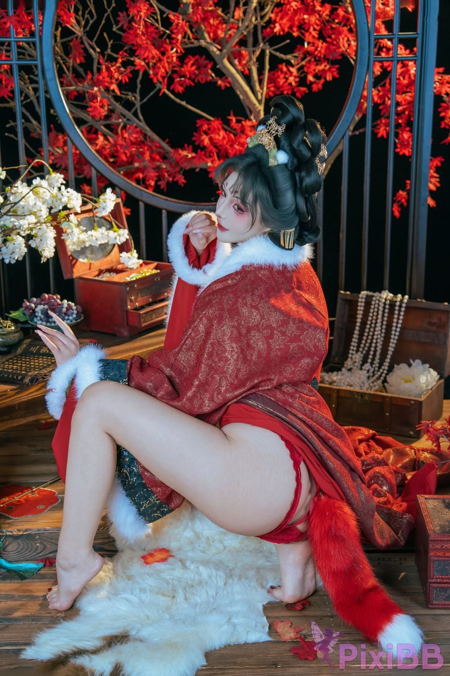 Cosplayer yuuhui Yuhui Fox Fairys Repayment PixiBB.COM 046