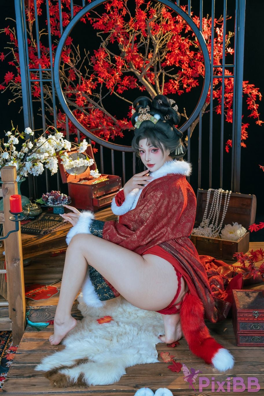 Cosplayer yuuhui Yuhui Fox Fairys Repayment PixiBB.COM 047