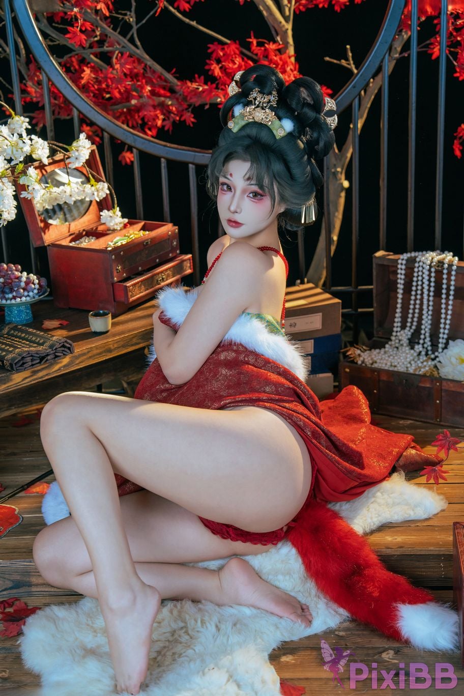 Cosplayer yuuhui Yuhui Fox Fairys Repayment PixiBB.COM 066