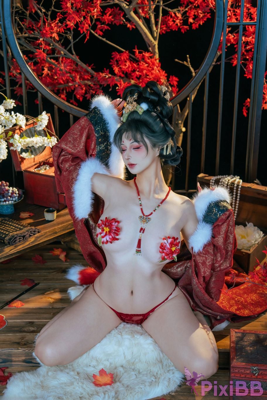 Cosplayer yuuhui Yuhui Fox Fairys Repayment PixiBB.COM 077