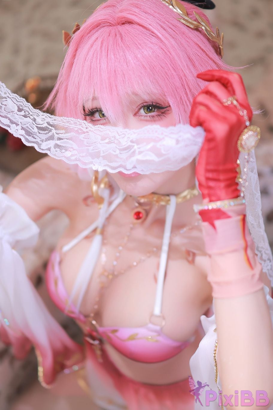 Cosplayer shuimiao Aqua Ming Chao long break swimsuit PixiBB.COM 050
