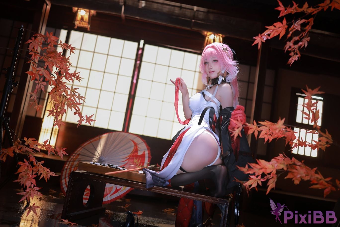 Cosplayer shuimiao Aqua Ming Chao long leaved skin PixiBB.COM 003