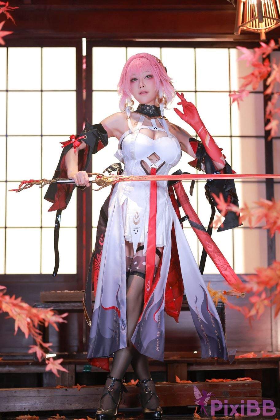 Cosplayer shuimiao Aqua Ming Chao long leaved skin PixiBB.COM 011