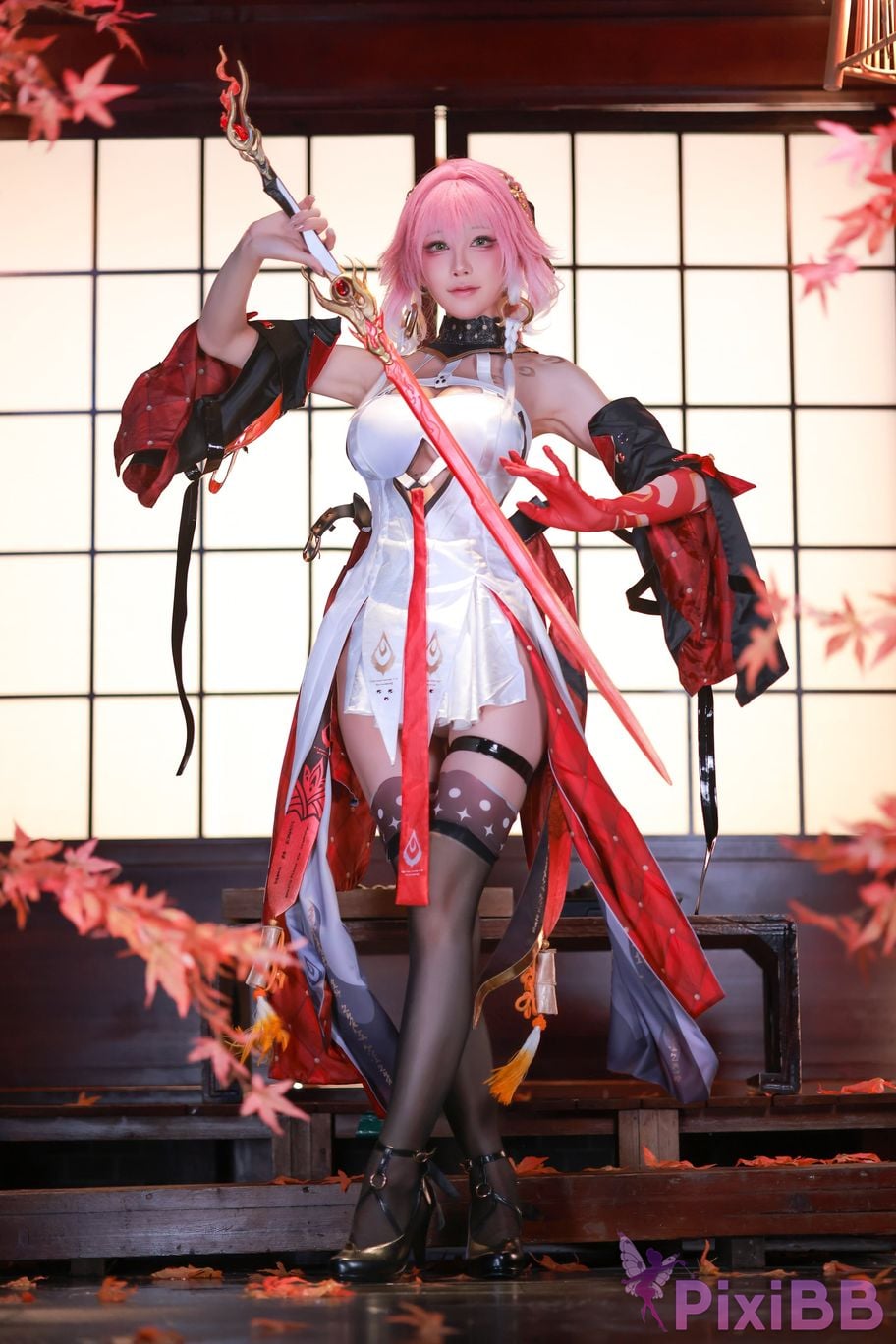 Cosplayer shuimiao Aqua Ming Chao long leaved skin PixiBB.COM 022