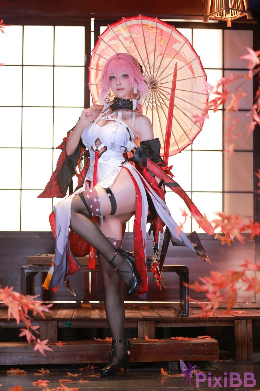 Cosplayer shuimiao Aqua Ming Chao long leaved skin PixiBB.COM 033