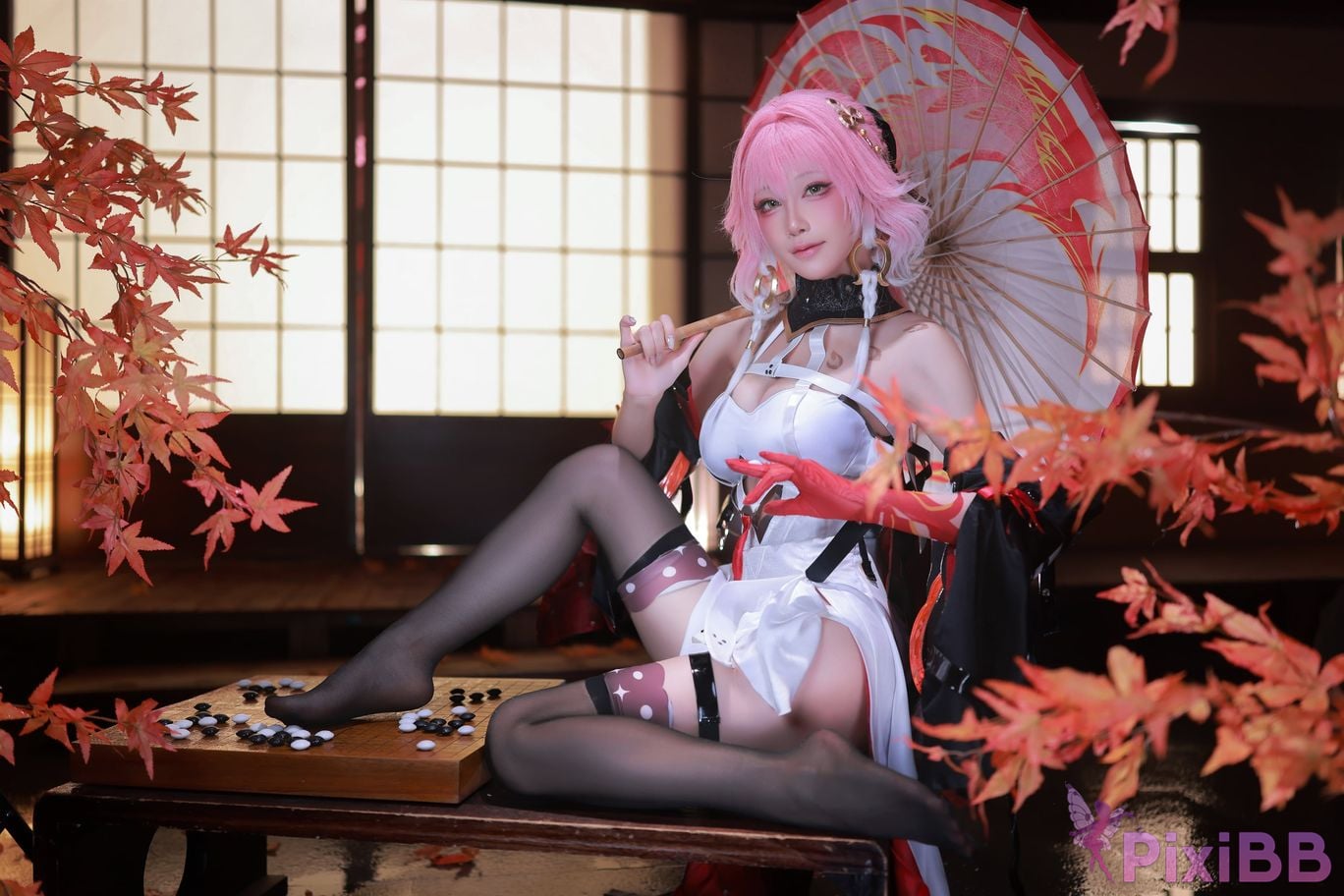 Cosplayer shuimiao Aqua Ming Chao long leaved skin PixiBB.COM 050