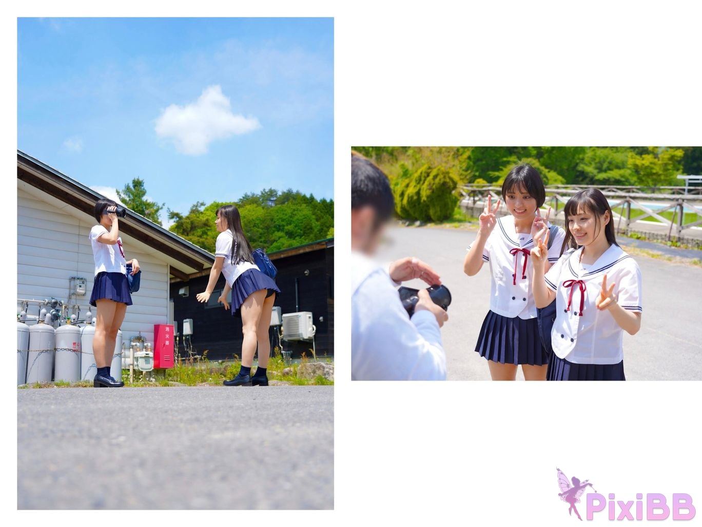 Japanese Idol Kanon Urara Monami Suzu In A World Of Beautiful Pale Blue water lily the PixiBB.COM 004