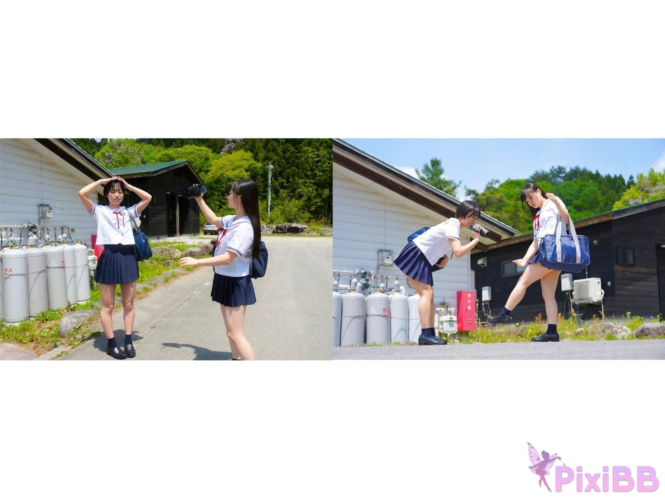 Japanese Idol Kanon Urara Monami Suzu In A World Of Beautiful Pale Blue water lily the PixiBB.COM 005