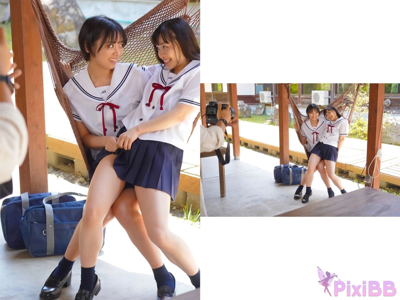 Japanese Idol Kanon Urara Monami Suzu In A World Of Beautiful Pale Blue water lily the PixiBB.COM 012